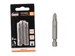 Насадка крестообразная PH3 50 мм 3 шт GEPARD