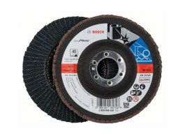 Шлифкруг лепестковый 115 мм К80 д/мет BOSCH