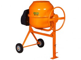 Бетоносмеситель ECO CM-190 (Объём 190 л., 1000 Вт., 230 В., вес 57 кг., педаль для опрокидывания)