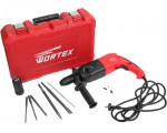 Перфоратор WORTEX RH 2427 F в чем. + (2 зубила, 3 сверла) (700 Вт, 2.8 Дж, 3 реж., патрон SDS-plus, БЗП в комплекте,)