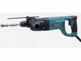Перфоратор MAKITA HR 2455 в чем. (780 Вт, 2.7 Дж, 3 реж., патрон SDS-plus, вес 2.8 кг) (HR2455)