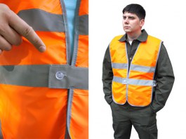Жилет сигнальный р-р 56-58 рост 170-176 ткань «Оксфорд» (оранжевый) ( CF5) (Катафот)