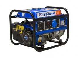Электростанция бенз. ECO PE-1300RS (1.1 кВт, 230 В, бак 6.0 л, вес 27 кг)
