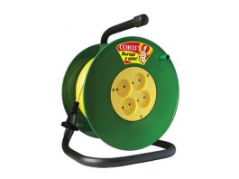 Удлинитель на катушке 30м (4 роз., 1.3кВт, ПВС) Союз (1,3кВт; провод 2х0,75мм2) (481S-3103)