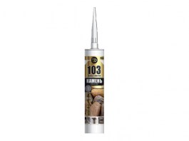 Клей-герметик POINT «103 Камень», серый, 290мл (03-4-0-102)