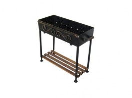 Мангал «Привал» без шампуров (320x870x720мм, толщ. 2мм) (080537) (ИнструмАгро)