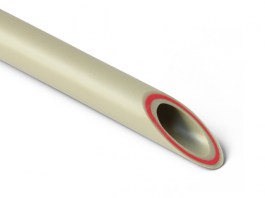 Труба полипропил. 32х5,4мм RUBIS SDR6, арм. стекл., серая (1шт/4м.п.) PRO AQUA (PA37012PG)