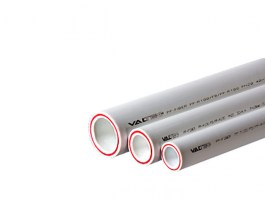 Труба полипропил. 25х3,5мм PP-FIBER (PN20), арм. стекл., белая (1шт/4м.п.) VALTEC (VTp.700.FB20.25)