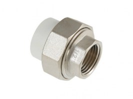 Соединитель полипропил. PPR разъемный с переходом на вн. р. 20х1/2« VALTEC (VTp.762.0.02004)