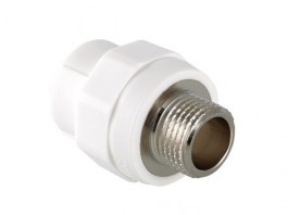 Соединитель полипропил. PPR с переходом на нар. р. 25х1/2« VALTEC (VTp.701.0.02504)