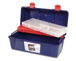 Ящик для инструмента пластмассовый 35,6x18,4x16,3см (с лотком и органайзером) (123009) (TAYG)