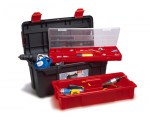 Ящик для инструмента пластмассовый 58x28,5x29см (с лотком и органайзером) (136009) (TAYG)
