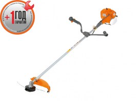 Мотокоса OLEO-MAC 753T с ножом и головкой (2.10 кВт, 2.8 л.с., 52.5 см3, нож 305х25.4 мм, 3 зуб., вес 8.2 кг) (61119004E1D)