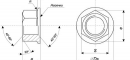 Гайка с фланцем DIN 6923