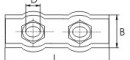 Зажим для стальных канатов DUPLEX