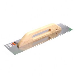 Гладилка швейц.нерж.с дер.ручкой 126х480мм зуб 10x10мм STARTUL MASTER