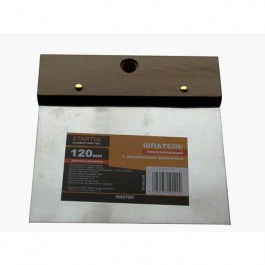 Шпатель нержавеющий деревянная ручка 100мм STARTUL MASTER