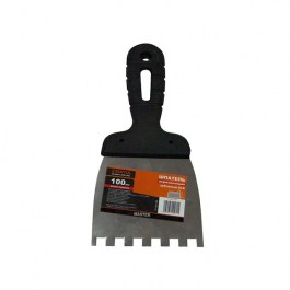 Шпатель фасадный зубчатый нержавеющий 250мм зуб 6х6 STARTUL MASTER